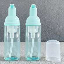 2pcs 60ml Eyelash Foam Bottle, Refillable Eyelash Cleansing Foam Dispenser, Plastic Cosmetic Empty Container - View 6