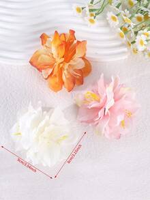 1 chiếc kẹp tóc hoa Hawaii, phụ kiện tóc hoa dâm bụt phong cách Boho, thích hợp cho kỳ nghỉ biển. - Nhiều màu - Xem 3