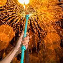 Rociador de agua tipo fuegos artificiales, nuevo efecto de salpicadura de fuegos artificiales, accesorio para fotografía de fuegos artificiales, fuente de alta presión tipo fuegos artificiales, adecuado para juegos de fiesta y accesorios fotográficos de piscina. Ideal para fiestas, juegos y decoraciones - Multicolor - Ver 10