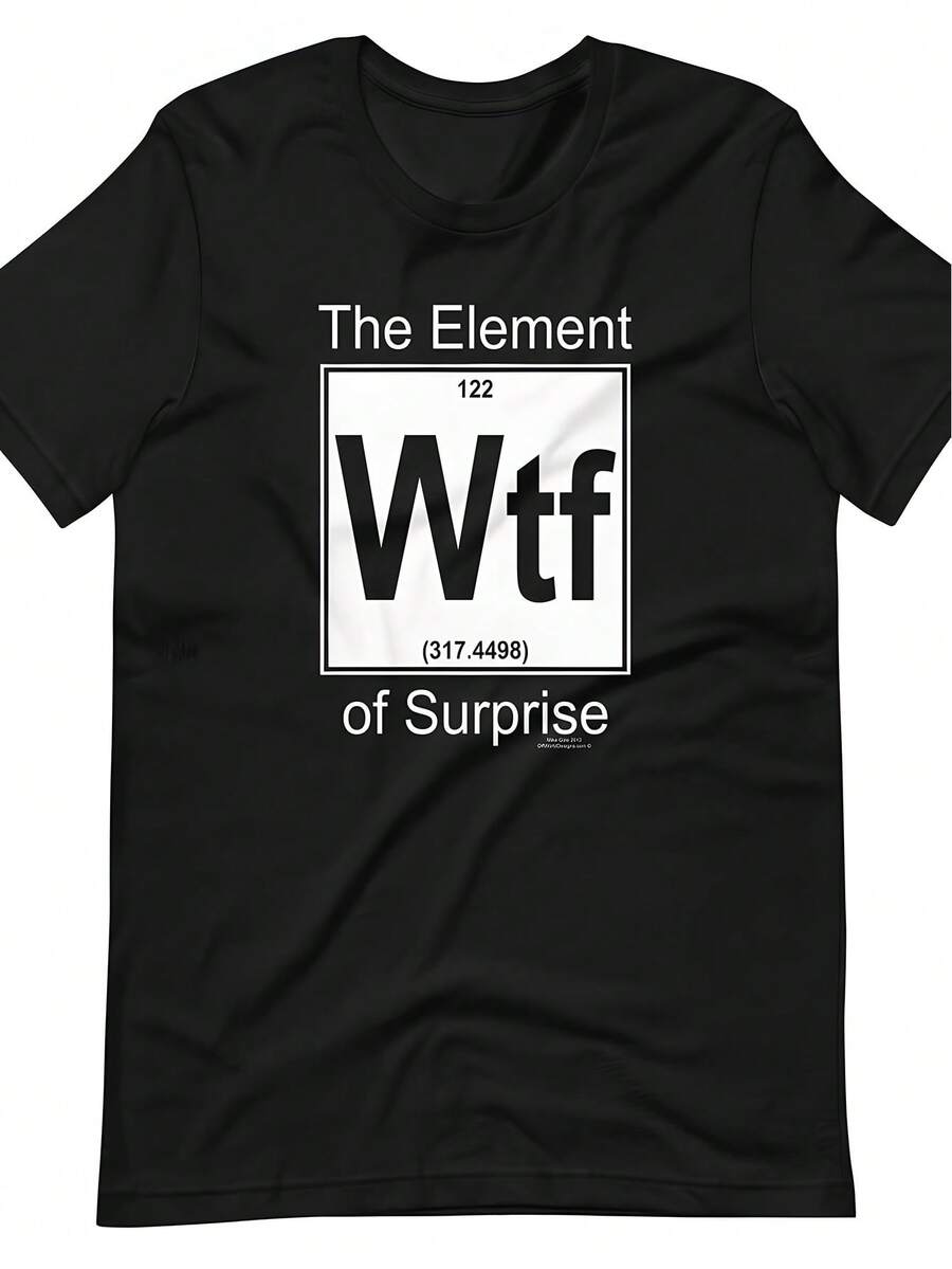 Element Of Surprise Unisx T-Shirt - 黑 - 查看 1