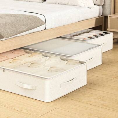 Underbed Storage Bag, Transparent Quilt Bag, Organizing Storage Box, Large Capacity Wardrobe Moving Storage Bag