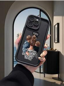 1个高端“妈妈抱着两个孩子”母亲节元素图案黑色加厚防震保护手机壳，兼容 17/17 Pro/17 Pro Max/17 Air/16/11/16 Pro/16 Plus/16 Pro Max/16e/15 Pro Max/13/14/12/11/7G/8P以及Galaxy S25/S25 Plus/S25 Ultra/A05/A05S/A06/A07/A16/A17/A56/A12/A23/A32/A52/A53/A14/S24/S24 Plus/S24 Ultra、S22/A52/A53/A54/A55/S23/S23 Plus/S23 Ultra/S22/S22 Plus。 - 黑色 - 查看 4