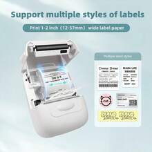 Marklife P50 Label Maker- Thermal Label Printer, Four Colors Are Available For Selection, Portable Label Makers For Product, Address, Small Business, Sticker, Home, DIY, Compatible With Android, IOS & Windows, With 1 Roll 50*80mm Label Sticke - Multicolor - View 5
