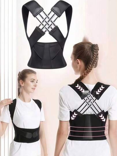 Adjustable Back Corrector, Shoulder Corrector, Full Back Support, Relieve Upper And Lower Back Pain - Scoliosis, Improve Back Posture And Provide Lumbar Support.Unisex Back Brace Posture Corrector, Shoulder Corrector, Adjustable Full Back Support, Relieves Upper And Lower Back Pain - Scoliosis, Improves Back Posture And Provides Lumbar Support