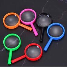 6pcs Color Plastic Magnifier - Handheld, Mini Lens For Science Lesson And Outdoor Observation - Fun Party Tool, No Charging Required, Multiple Colors Random, Magnifying Glass - A - View 8