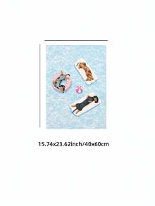 1 Stück rahmenloses Dackel Pool Thema Sommer Ozean Blau Kunstdruck, süßer Hundeliebhaber Schlafzimmer Wohnheim Büro Klassenzimmer Dekoration, ästhetische Tier Wandkunst und beste Geschenkidee, Zimmer Dekoration Schlafzimmer, Dekoration, Zimmer Dekoration, Wanddruck, Poster, Vintage Dekoration - Dackel - Übersicht 10