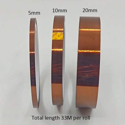 1 Roll 0.05mm Thick High Temperature Resistant PET Tape, Suitable For PCB Circuit Board Protection, SMT Heat Resistance, Lithium Battery Packaging, Electric Motor Insulation, Heat Resistant Up To 180°C, No Residue After Peeling, Available In Multiple Widths
