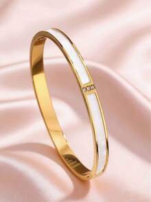 Bộ 5 chiếc/bộ Zyhcayer, 1 chiếc vòng tay hình ngôi sao lấp lánh sang trọng, tối giản, chất lượng cao, làm bằng thép không gỉ, mang đến vẻ đẹp cao cấp cho nam giới. - Vàng - Xem 6