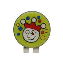 磁性卡通高尔夫球帽夹，带耐用金属球标 - 送给女性高尔夫爱好者的完美礼物 - 綠色 - 查看 2