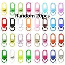 10/50pcs Multi-Color Iron Lobster Claw Clasp, Swivel Hanging Cord, Trigger Spring Hook, Keychain Ring, Connector Accessories - D-shaped Keychain - View 14