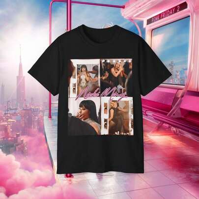 NickiMinaj Pink Friday 2 T-Shirt Behind The Scenes MerchWhat Ball Seat May Cause Dizziness Summer Clothing