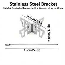 1 bếp cồn mini cầm tay, chịu nhiệt, khung thép không gỉ, bền và nhỏ gọn, có nắp đậy kín, thích hợp cho cắm trại, du lịch bụi, leo núi, dã ngoại và các hoạt động ngoài trời. - Nhiều màu - Xem 3