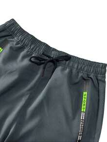 Pantalones rectos para mujer para hacer ejercicio, pantalones jogger ligeros y transpirables con bolsillos con cremallera de contraste, versátiles para múltiples ocasiones - Verde - Ver 12