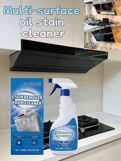  Jaysuing 300 ml Çok Amaçlı Yağ Çözücü, Ev Mutfak Aspiratörleri ve Ocaklar İçin Uygun, Yağ Giderici, Mutfak Temizleyici, Yağ Sökücü