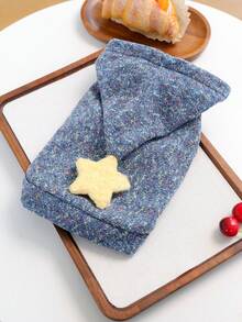 1pc Pet Clothes Outdoor Indoor Apparel Small Dog Puppy European American Style Japanese Korean Style Casual Fashion Cute Comfortable Yellow Star Sweatshirt - Multicolor - View 4