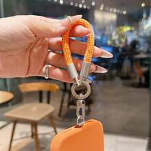 1件创意指环带，手机挂绳，钥匙链，包/相机挂件配件 - 彩色 - 查看 3