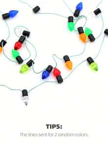 1m Doll House Mini String Lights: 1/12 Scale Miniature Realistic Lighting Fixtures, Suitable For New Year, Easter, Holiday Celebrations, Party Decor Scenes (Random Light Colors) - Multicolor - View 6