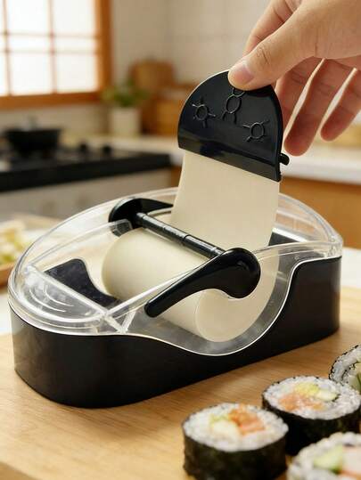 1 Set Sushi Making Machine, Sushi Dispenser, Sushi Roller, Sushi Roll Mold, Easy And Efficient Sushi Rolling, Home Sushi Making Tools And Molds, Japanese Nori Rice Roll Shaping Mold And Tools