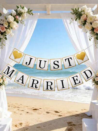 Wedding Decoration Supplies, Newly Married Paper Wedding Wreath Supplies, Engagement Proposal Symbol, Outdoor Party Bride Room Photo Props Decor