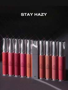 12 Colors Matte Lip Gloss - Creamy Texture, Ultra-Matte Finish | Long-Lasting, Pigmented, Moisturizing Formula | Korean Cosmetics - # MAUVROWN - View 11