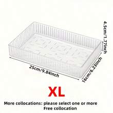 10/7/5/1 Pcs Drawer Divider Storage Boxes, Multi-Functional Transparent Plastic Drawer Organizer Set, Ideal For Cosmetics Storage And Bathroom Organization, Various Sizes Available, Suitable For Every Room, Kitchen Supplies, Perfect For Vanity And Bathroom Drawers, Graduation Gift, Eid Al-Adha, Stylish Makeup Display Rack, Enhancing Home And Bedroom Decor - Clear - View 18