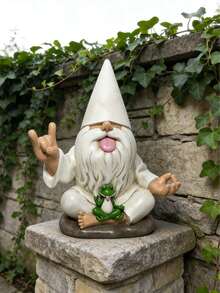 这款闪闪发光的摇滚小矮人乔治和禅意青蛙——这款花园小矮人完美融合了和平、宁静和摇滚乐，为您的仙境花园增添了一丝魔力。 - A - 查看 9