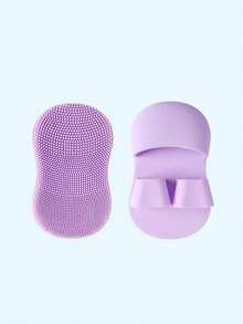 1/2/5 Cepillo de limpieza facial para dedos, cepillo de silicona suave, cepillo limpiador de masaje para la punta y las alas de la nariz, removedor de maquillaje - multicolor - Ver 10