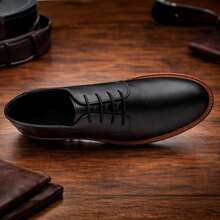 Men's Dress Shoe, Casual Oxford Loafer, Comfortable, Stylish, Lightweight, Dressy Derby Premium Loafer For Work And Everyday Wear - 黑色 - 查看 6