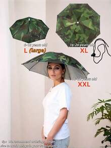 Upgraded Hands-Free Umbrella Hat Set, 360° Full Coverage Sun Protection Design, Elastic Headband Suitable For Outdoor Activities, Great For Travelers (Tip: We Recommend Ordering A Larger Size To Avoid Delays In Your Travel Plans!) - Multicolor - View 6