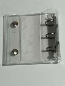 2026 New Arrival - Best Selling - 1 Set A8/A7/A6 Transparent Loose Leaf Notebook With Stickers, Sticker Loose Leaf Notebook, Youcheng Youpin, Sticker Album, Double-Ring Soft Leather Transparent Loose Leaf Notebook, Handmade DIY Notebook, Suitable For Photo Album, Sticker Book, Notebook, Diary, Back To School Supplies, Office Supplies - Clear - View 14