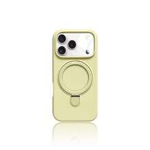 Magnetic Wireless Charging Soft Silicone Protective Case For IPhone 17 Air 17 16 15 14 13 12 11 Pro Max 16e - Cream Yellow - View 2