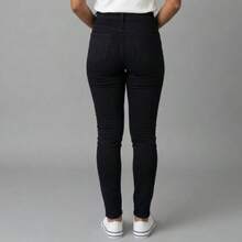 Women Jeans - 黑色 - 查看 2