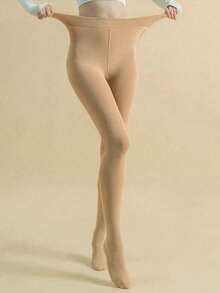 女士20-30mmHg中度压力连裤袜，透气柔软，高腰性感紧身裤，舒适 - 彩色 - 查看 2