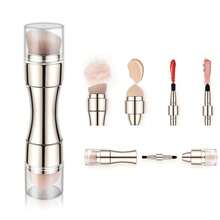 4-In-1 Makeup Brush Set, Multi-Functional Eyeshadow Brush, Portable Foundation Brush, Blush Brush, Lip Brush, Concealer Brush, Travel Essential - Multicolor - View 6