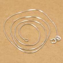 925 Sterling Silver Minimalist Necklace, Suitable For Parties And Music Festivals, A Minimalist Jewelry Gift For Women - White - View 6