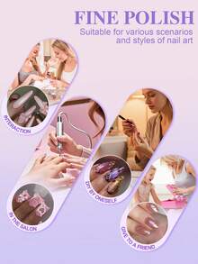 6pcs/Set Nail Drill Bits Diamond Milling Cutter For Manicure 3/32" Burr Electric Cuticle Clean Nail File Cuticle Remover Tool Nails Supplies - Silver - View 7