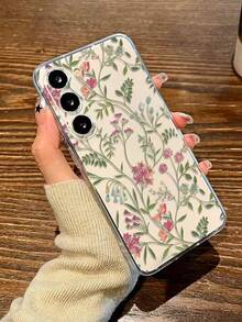 花朵图案 1 件装 高透明印花防震软壳手机壳，兼容 16/16 Pro/16 Plus/16 Pro Max、15 Pro Max、13、P14、P11、XS、XR、7/8、P、7/8 GES2、Galaxy S25/S25 Plus/S25/S25 Ultra、A50、A12、A32、A52、A72、A51、A21S、A13、A14、S22 Ultra、S23、A33、A53、S20 FE、11、12 Pro、12/12X、Note 11、9A、9C、Poco X3 NFC、10、9、Note 9、12C、Note 11 Pro、10C、Note 8 Pro，国际版，非国内版 - 彩色 - 查看 3