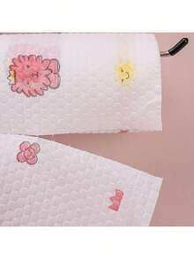 Rollo de 50 paños de limpieza reutilizables, paño absorbente y perezoso, lavable en seco y húmedo, desechable - Multicolor - Ver 6