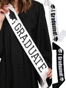 1/5 Pcs Graduation Sash 2026 - Class Of 2026 Satin For High School & College Graduates - Art Lettering Graduation Party Supplies For Commencement Ceremony ﻿ - Multicolor - View 11