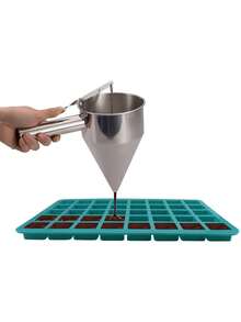 1个/2个/3个焦糖糖果模具，40孔方形硅胶模具，适用于制作巧克力、糖果、冰块、软糖、甘纳许、果冻、松露巧克力 - 彩色 - 查看 11