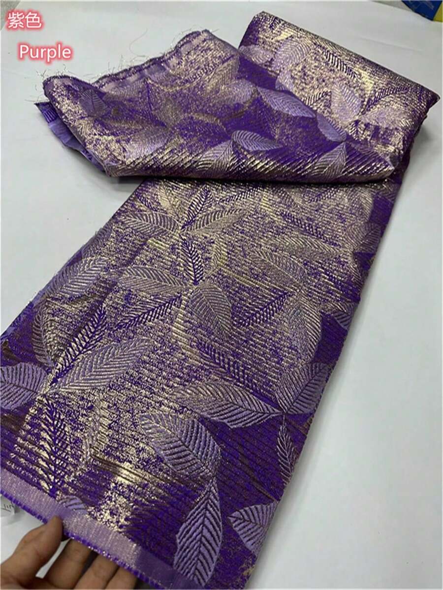 White Latest High Quality African Nigerian Tulle Lace Fabric 2026 Organza Embroidery Guipure Party Wedding Christmas Brocade Jacquard French 1 Yards/5 Yards - A - View 1