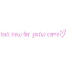 Motivational Sticker "Look How Far You've Come" Heart-Shaped Sticker - Suitable For Sticking On Rearview Mirror, Diary, Guitar Case, Daily Inspiration - Decorative Stickers - View 10