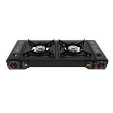 Portable Camping Stove 2 Burner Outdoor Gas Stove With Non Stick Griddle For Camping Picnic Patio - 1 - View 8