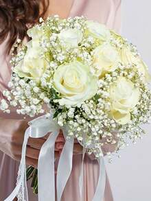 15支仿真春季花卉，适用于复活节/母亲节装饰，也适用于婚礼花束、复活节花瓶、插花、室内外装饰、花环等。 - 彩色 - 查看 2