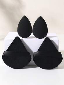 4件套化妆工具套装，包括：2个化妆海绵+2个三角粉扑 - 彩色 - 查看 13