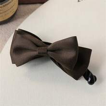 1个双蝴蝶结香蕉发夹，2025新款优雅马尾辫发饰 - 彩色 - 查看 12