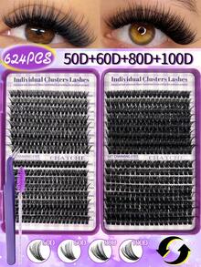 CMAYOME Bộ 800/684/640/621 sợi mi giả. Độ cong D: 10D + 20D + 30D + 40D/50D + 60D + 80D + 100D/80D + 100D + 120D + 150D - Mi giả thủ công, chất lượng cao, độ cong D, tự nhiên, bộ mi cá nhân hóa - Có thể tái sử dụng, nhẹ và dễ sử dụng, nối mi, mi tự nhiên, nối mi dày, bộ dụng cụ nối mi. - DD - Xem 12