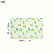 Alfombrilla impermeable para refrigerador de 1/4/8 pulgadas, a prueba de humedad y antideslizante, lavable y reutilizable. Hecha de material EVA con un novedoso patrón de limón, adecuada para la decoración del refrigerador y la cocina. - A - Ver 13