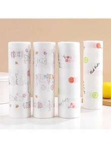 Rollo de 50 paños de limpieza reutilizables, paño absorbente y perezoso, lavable en seco y húmedo, desechable - Multicolor - Ver 2