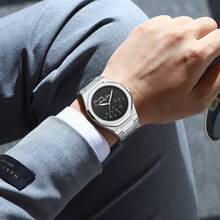 2026 New Design Fashion Minimalist Watch Men Casual Sports Watches Full Silver Quartz Wristwatches Man High Quality Wholesale Price Free Gift Box Men's Watch Men's Watch - black silver - View 2